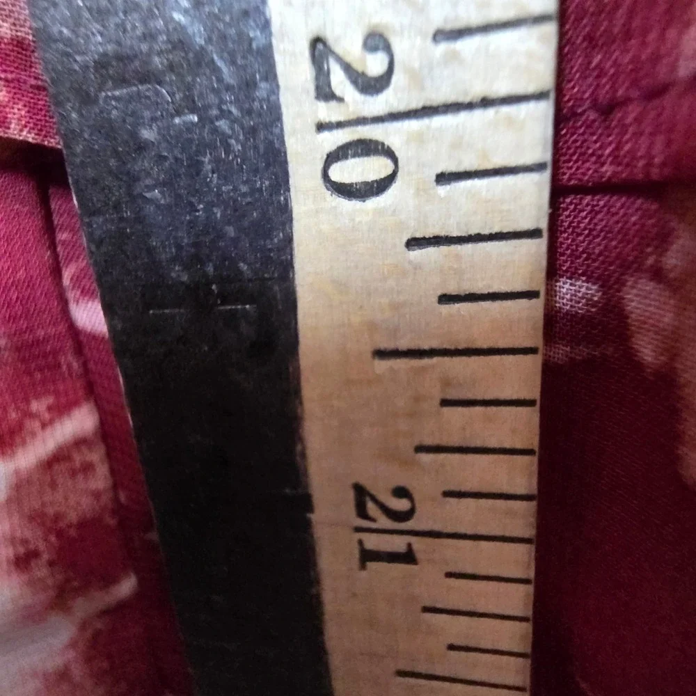 Lane Bryant Shirt Plus Size 18 Burgundy Tie Dye‎ Tank Top Blouse Sleeveless Cami